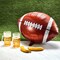Football Balloons Football Party Balloons Football Shaped Aluminum Foil Balloons for Sport Themed Football Themed Birthday Party Decor, 26 Inch(4 Pieces)